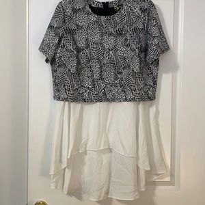 Serena Williams Black and White Dress